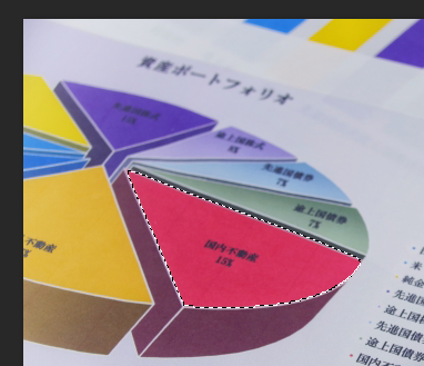 選択範囲を塗りつぶす